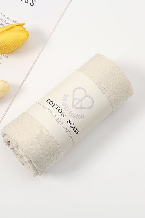 Wrinkle Cotton Hijab Cream