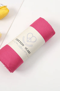 Wrinkle Cotton Hijab Hot Pink