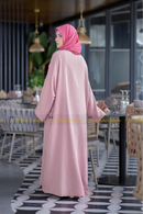 Zayra Abaya Peachy Pink